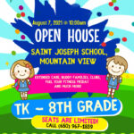 Join us for Transitional Kindergarten to 8th Grade Open House flyer image